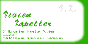 vivien kapeller business card